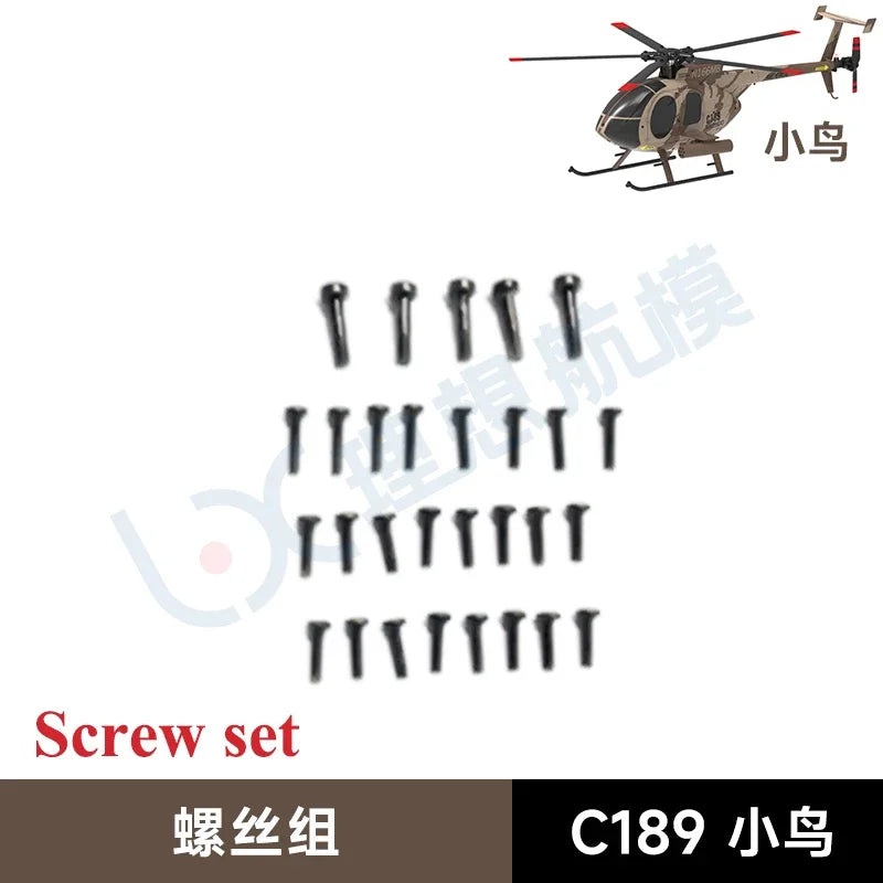 C189 MD500 RC ERA Remote Control Era Bird Helicopter Simulation Helicopter Original Parts Complete Main Motor Steering Gear