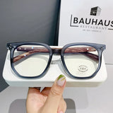 Luxury Blue Light Blocking Reading Glasses Women Men Wooden Legs Presbyopia Eyeglasses HD Lens Farsighted Eyewear with Diopter
