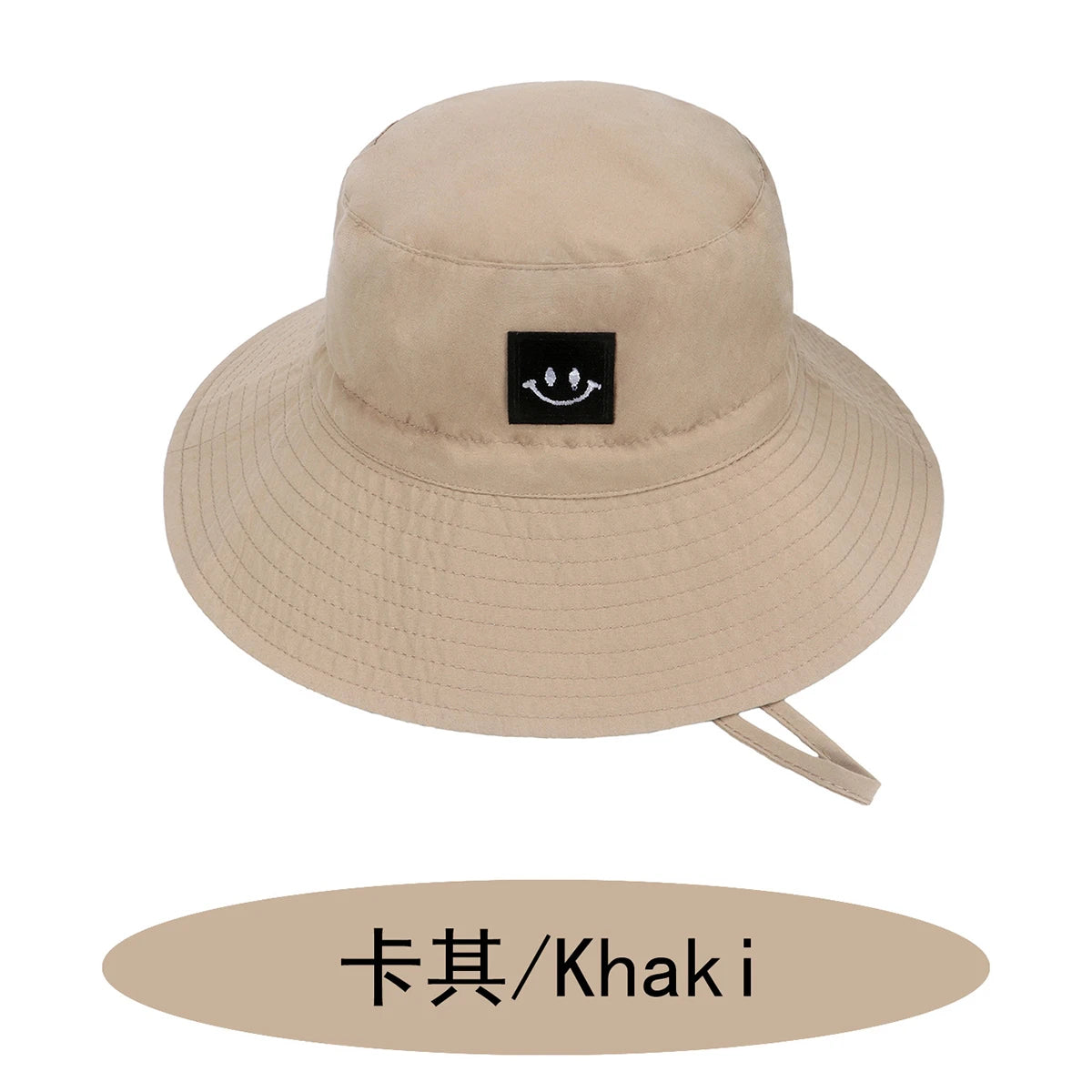 SMILE Baby Sunhat Summer Spring Kids Bucket Hat For Girls Boys Children Big Visor Cotton Sun Cap Beach Travel Panama Hats Caps