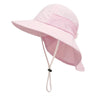 Spring Summer Baby Hat Beach Sun Protection Neck Kids Bucket Hats for Girls Boys Adjustable Children Cap Baby Accessories 6M-6Y