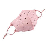 Cute Bow Print Face Mask Adult Winter Thickened Cloth Mask Protection Face Cover Sweet Mouth Mask