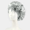 Europe and the United States selling style color cloth streamer round hat bow imitation silk women's nightcap beauty hair care h