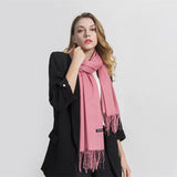 Fashion Solid Scarf Women Cashmere Soft Winter Warm Scarves Hijab Female Long Headband Shawl Wraps Bandana Foulard 2022 Echarpe