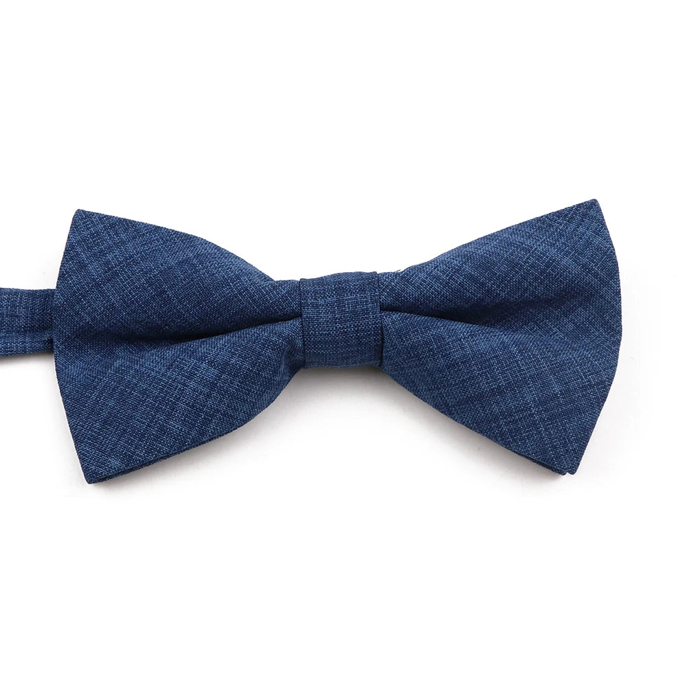 High Quality Mens Solid Color Bowtie Set For Men Children Wedding Party Dinner Accessory Pink Orange Father-son Bow Tie Gift