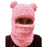 Winter Cartoon Knitting Hat Cute Animal Ear Cosplay Hat Outdoor Sport Hat Woolen Caps Windproof Headwear Balaclava Photo Props