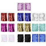 Shiny Sequined Bracelets Womens Girl Stretchy Sparkle Oversleeve Cuffs Cosplay Dancing Party Props Supplies Favors Slap Bracelet