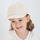 Kids Caps Children Solid Color Cotton Breathable Snapback Cap Baby Cute Adjustable Sunhat Girls Summer Baseball Hats 1-5 Years
