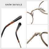 2025 Fashion Eyewear Retro Pure Titanium Round Glasses Comfortable Optical Prescription Eyeglasses Frame Men Women Brand Desgin