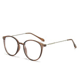 Round Blue Light Blocking Short Sighted Eyewear Luxury Ladies Myopia Glasses Unisex Fashion Women's Minus Sight Eyeglasses -4.0
