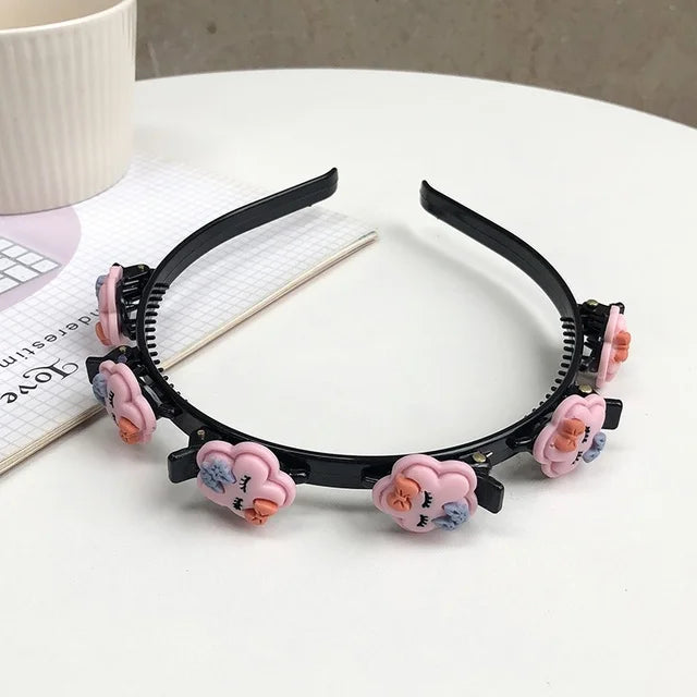 Braided Hair Bands for Girls Hair Hoop Headwear Female Flower Love Fruit Headwear Women New Fashion Hair Accessories