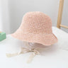 Fashion Lace Baby Hat Summer Straw Bow Baby Girl Cap Beach Children Panama Hat Princess Baby Hats and Caps for Kids 1PC