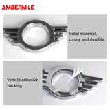 1 piece Metal for Mini Cooper One S F55 F56 F57 F60 R55 R56 R57 Countryman Car Door Lock Pin Wing Emblem Badge Decal