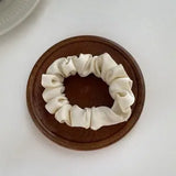 Silk Scrunchie Elastic Hair Bands Solid Color Women Girls  Headwear Fashion Headband Ponytail Holder Hair Accessories