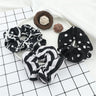 3/5PCS Black White Elastic Hair Bands for Girls Simple Basic Headband Women Rubber Band Hair Accessories Holder Scrunchies Gifts