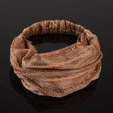 White Hair Elastic Hair Band Sequin Shiny Cloth Mother Hair Hoop Women Headband Korean Headwear Wide Hair Band Mesh Hairbands