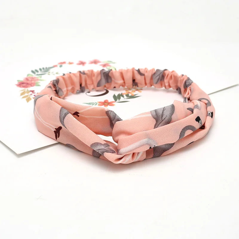 Women Headband New Fashion Hair Bands Bohemian Cross Elastic Hair Band For Ladies Black Purple Female Head band Hair Accessories