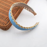 Fashion Headband Women Hair Bands Broadside Wool Raffia Cross Knot Headbands Girls Hair Band Hair Accessories Headwear