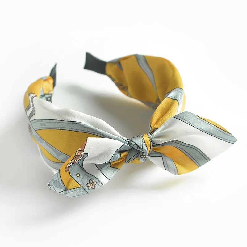 Women Hairbands Wide Female boho ties headband accessories Bow Hair Hoops Headwear Floral Hair Accessories Girl Head Band Lady