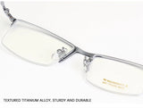 2023 New Titanium Half Frame Glasses Business Square Eyeglass Frames Myopia Hyperopia Prescription Eyeglasses Eyewear