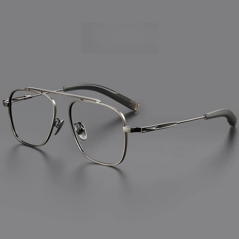 Titanium Double Beam Men's Glasses Frame Fashion Light Luxury Women's Glasses Frame Retro Optical Prescription Glasses Fram 105