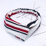Women Headband New Fashion Hair Bands Bohemian Cross Elastic Hair Band For Ladies Black Purple Female Head band Hair Accessories