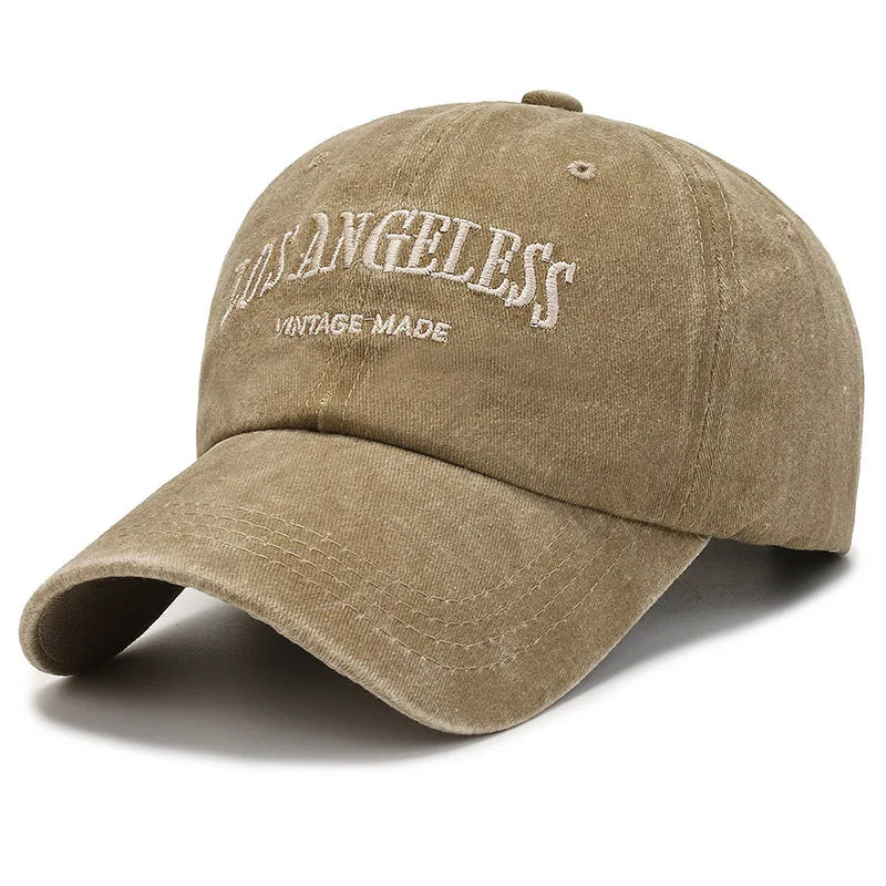 New green baseball cap female street wash letter thorn soft top embroidered duck hat male spring summer visor hat