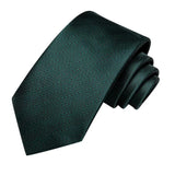 Tie for Men Dark Green Solid 2023 New Fashion Brand Wedding Party Necktie Set Handky Cufflinks Gift Wholesale Hi-Tie Designer