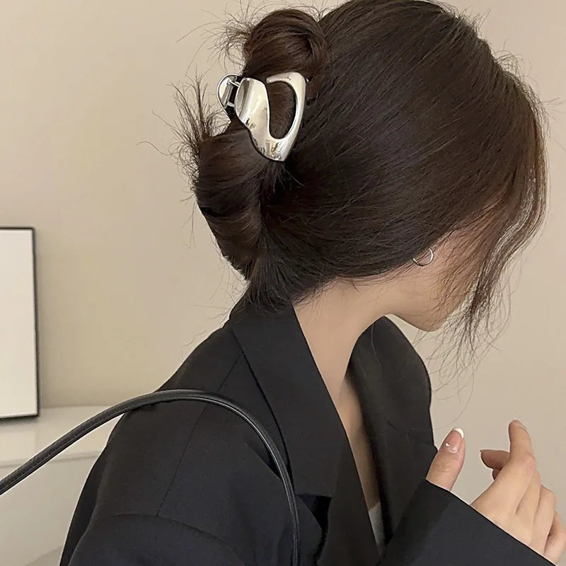 2023 New Fashion Metal Geometric Hair Claw Clip Trendy Hair Clips Hair Clamps Hairpins Party Hair Accessories For Women Headwear
