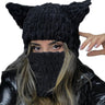 Winter Cartoon Knitting Hat Cute Animal Ear Cosplay Hat Outdoor Sport Hat Woolen Caps Windproof Headwear Balaclava Photo Props