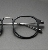2025 New INS Men's Ultra Light Pure Titanium Glasses Frame Fashion Trend Women's Anti Blue Light Glasses Polygonal Prescription
