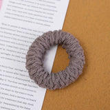 10-50pcs New Korean Woman Big Elegant Elastics Hair Band Solid Color Scrunchies Hair Ties Ladies Ponytail Hold Hair Accessories