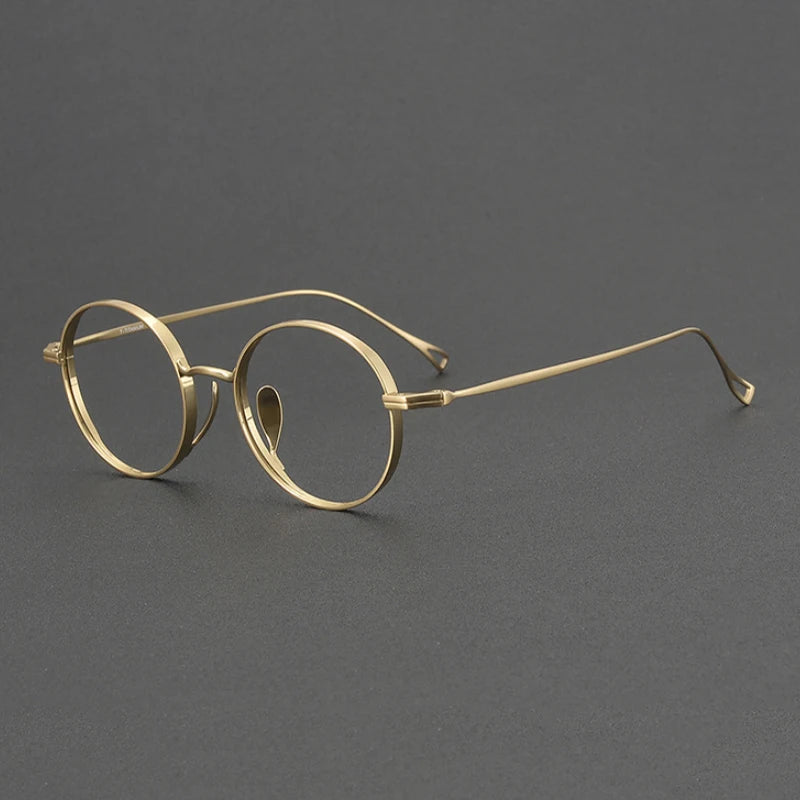 2025 NEW Titanium Handmade Glasses Frame Round Oval Retro Glasses For Men Reading Glasses Frames For Myopia For Women KMN-3003