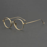2025 NEW Titanium Handmade Glasses Frame Round Oval Retro Glasses For Men Reading Glasses Frames For Myopia For Women KMN-3003