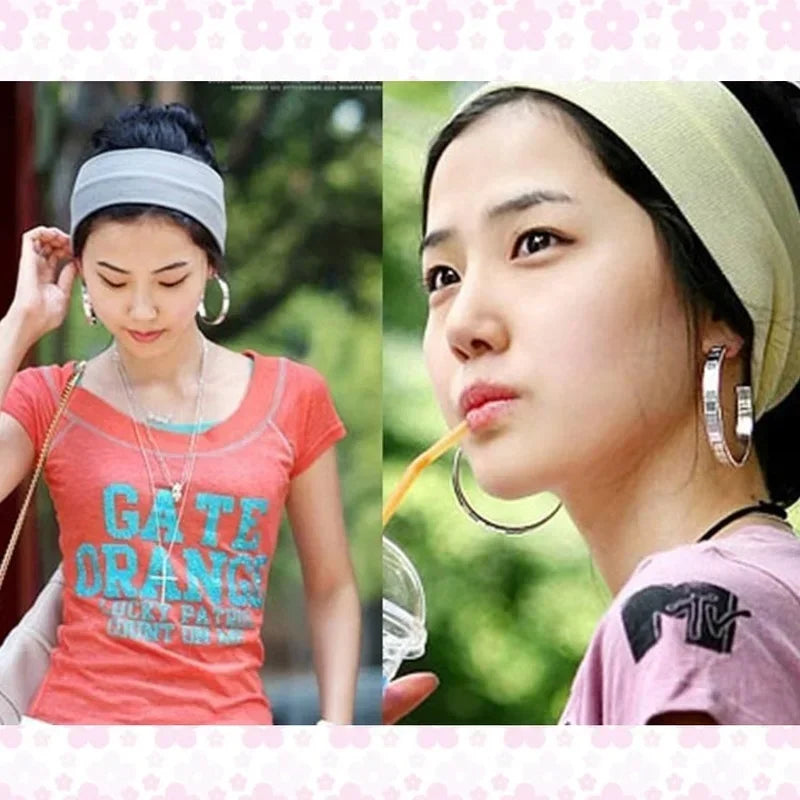 Fashion Sports Headbands for Women Solid Elastic Hair Bands Running Fitness Yoga Hair Bands Stretch Makeup Hair Accessories Hot
