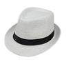 Children Kids Summer Beach Straw Hat Jazz Panama Trilby Fedora Hat Gangster Outdoor Breathable Hats Girls Boys Sunhat