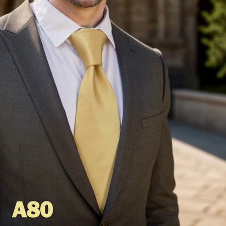 Hot Yellow Brown Men Neckties Classic Suit Formal Dress Wedding School Dropshipping