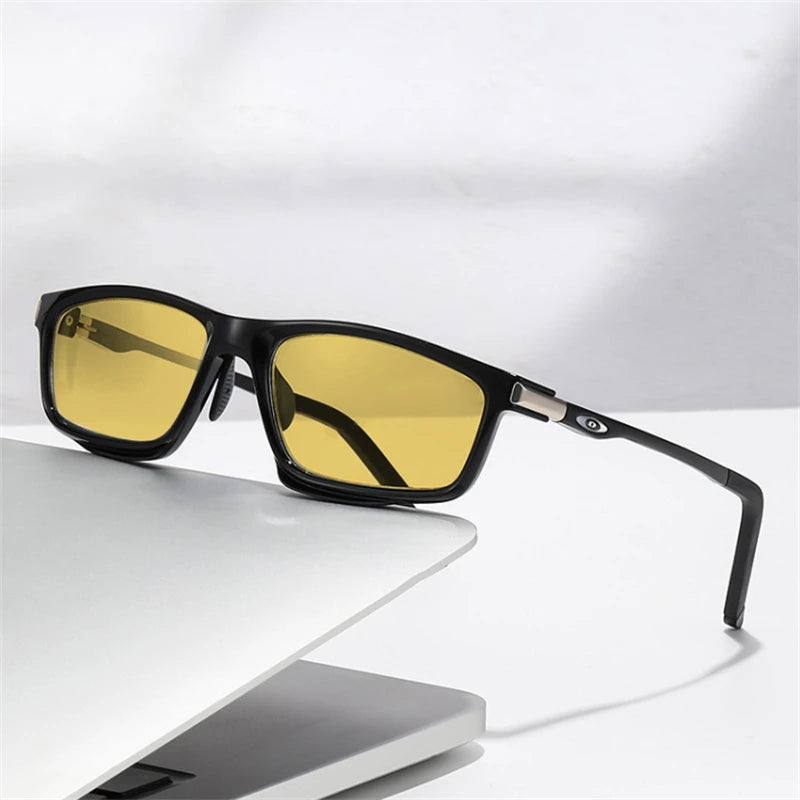 Aluminum Magnesium Leg Nearsighted Glasses Unisex Outdoor Sports Driving Shortsighted Prescription Eyeglasses 0 -0.5 -1.0 To -4