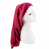 Unisex Elastic Bonnet Long Hair Sock Dreadlock Braids Cap Sleep Hats Head Wrap Turban Night Cap Hair Care Nightcap for Women Men