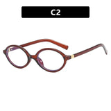 Oval Small Frame Retro Female Korean Plain Glasses Anti-blue Light Eyeglasses Eye Protection Ladies Optical Spectacle Eyeglass