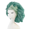 New Satin Sleeping Cap For Women Solid Wide Band Stretch Head Tie Silky Bonnet Edge Wrap Nightcap Hair Care Shower Head Cover