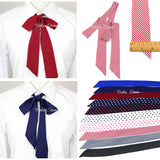 13 Colors Chiffon Lithe Ribbons DIY Butterfly Dot Striped Chic Handiness Simple Shirt Accessory Bag Ornaments Women Knot Bowtie