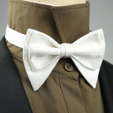 4 Styles Solid Color Black White Wine Bow Ties New Ribbon Gilded Butterfly Double Layered Wedding Party Bowknot Tuxedo Cravat