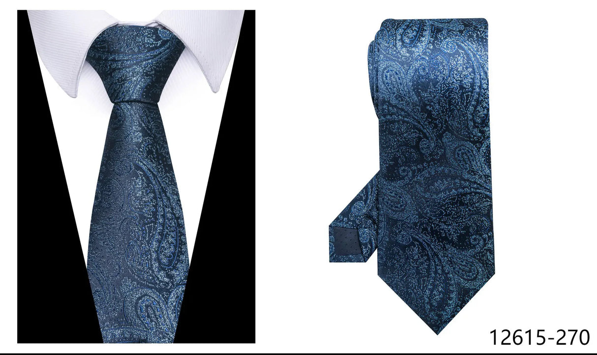 100% Silk Brand Purple Tie Men Necktie High Quality Mix Colors Silk 7.5 cm Gravatas Accessories Wedding April Fool's Day