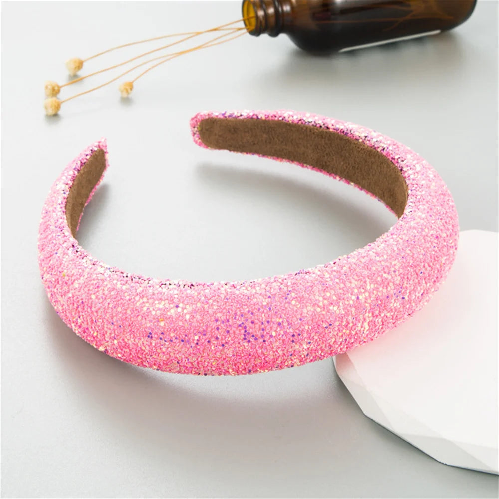 Sweet Donut Candy-Colored Wide Edge Headband for Girls Women Hairband Adult Fashion Hair Headwear Party Jewley Accessories