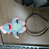 5PCS Headband Cartoon Mouse Hairband New Cartoon Plush Doll Headband French Wide-brim Hairpin Photo Headwear Creative Girl Gift