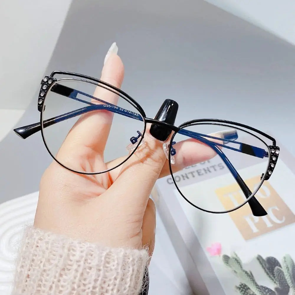 Blue Ray Blocking Anti-Blue Light Glasses Ultralight Metal Computer Goggles Eye Protection Square Eyeglasses Men Women