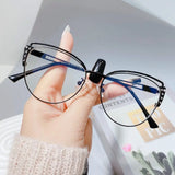 Blue Ray Blocking Anti-Blue Light Glasses Ultralight Metal Computer Goggles Eye Protection Square Eyeglasses Men Women