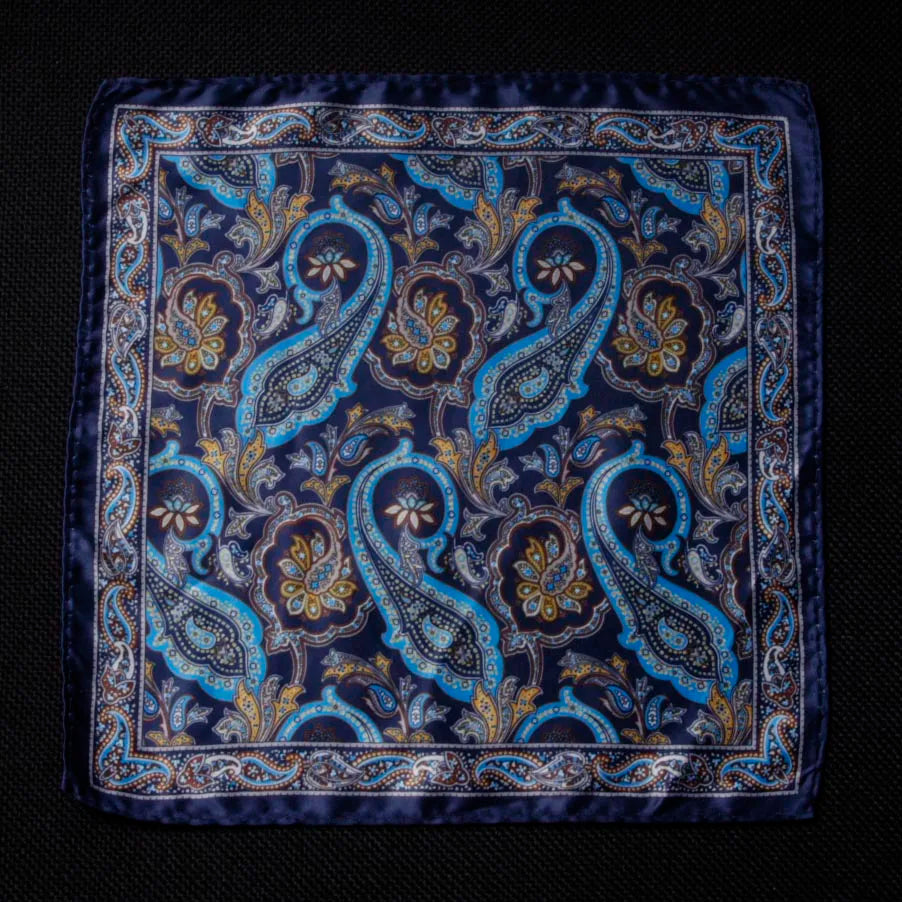 Luxury Mens Handkerchief Silk Accessories Hanky Pocket Squared Handkerchief Pocket Scarf Paisley Polka Dots Party Wedding Prom