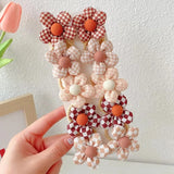10Pcs/Set Big Bow Flower Elastic Hairbands Children Girls Sweet Hair Ties Fashion Headbands Hair Accessories Rubber Band For Kid