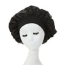 2PCS Milk Imitation Silk Wide Brim Satin Cloth Women's Hair Hat Bonnet Elastic Band Headwear bonnets for women